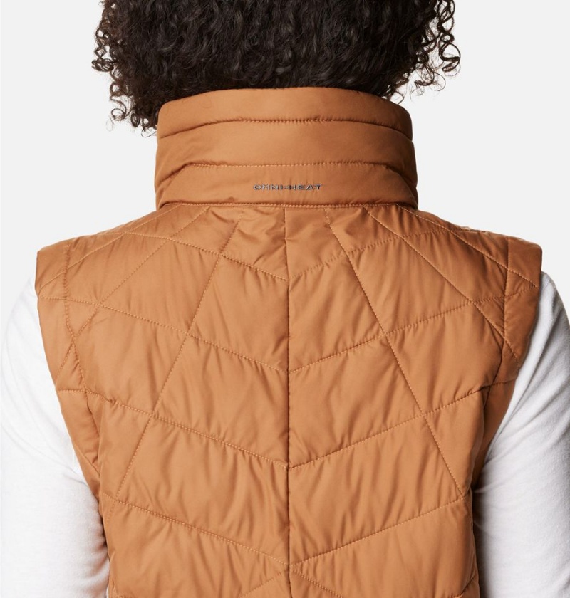 Brown Women's Columbia Heavenly Long Vest | HBPMQ-2054