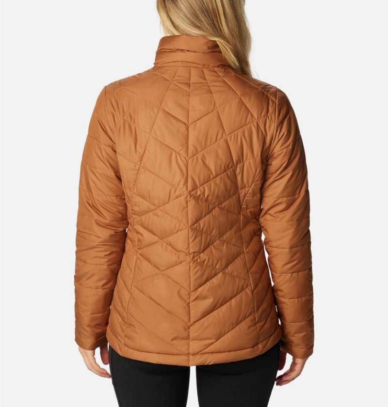 Brown Women's Columbia Heavenly Puffer Jacket | HWIYT-3048