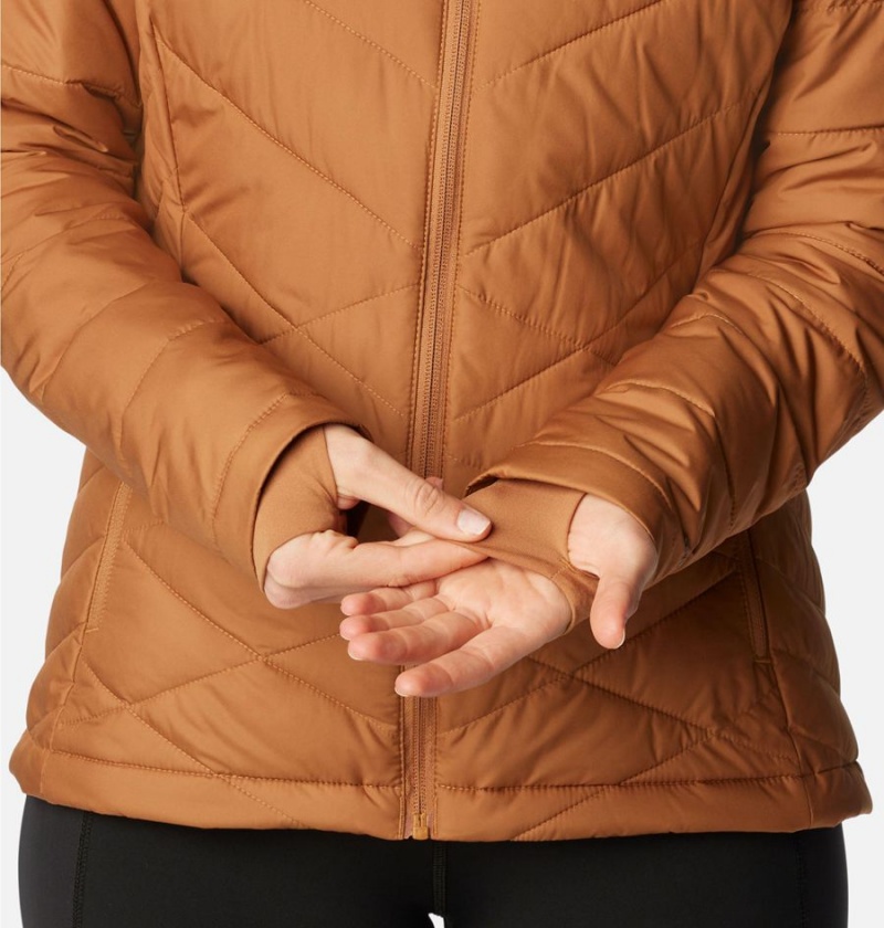 Brown Women's Columbia Heavenly Puffer Jacket | HWIYT-3048