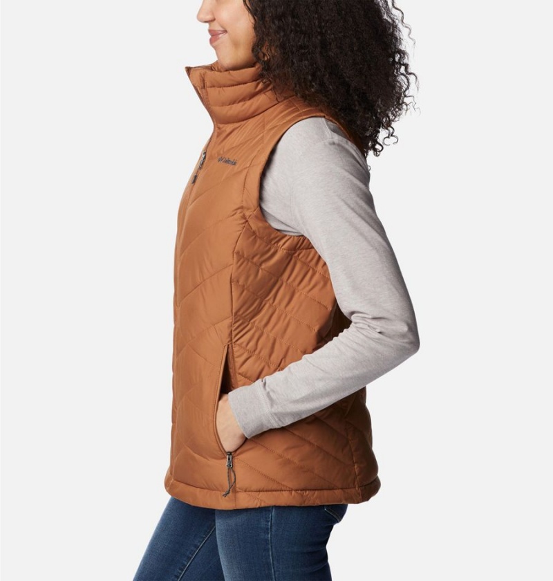 Brown Women's Columbia Heavenly Vest | BHQRE-4691