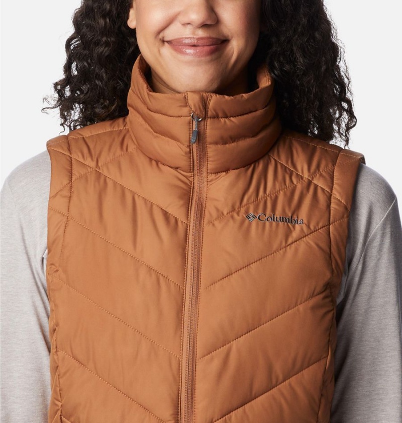 Brown Women's Columbia Heavenly Vest | BHQRE-4691