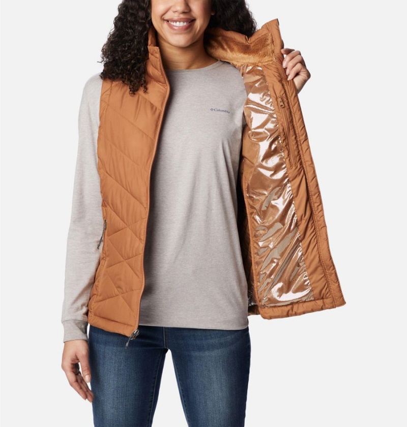 Brown Women's Columbia Heavenly Vest | BHQRE-4691