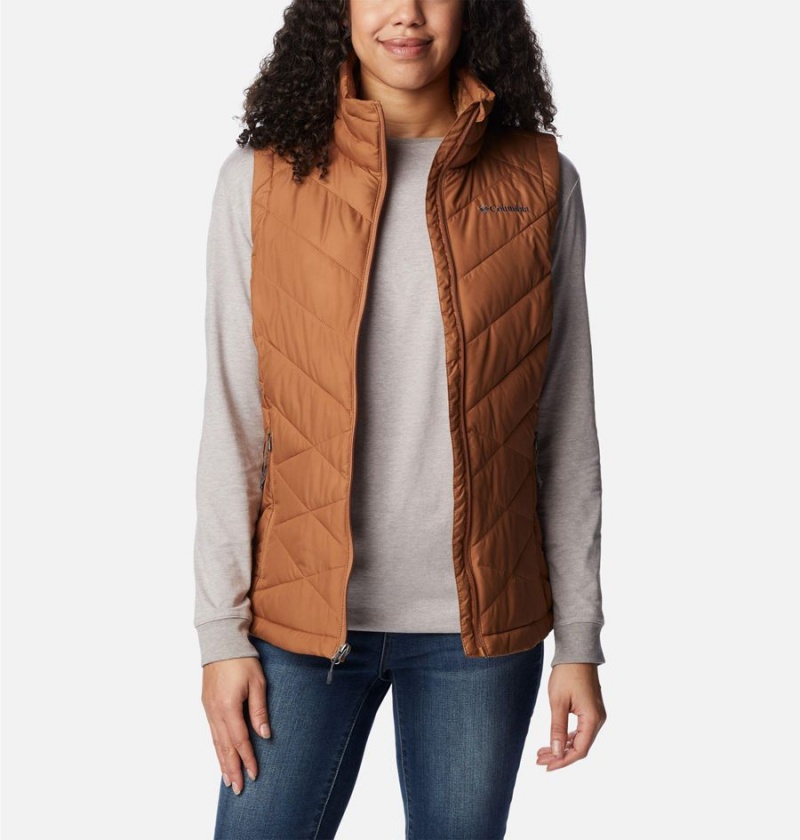 Brown Women's Columbia Heavenly Vest | BHQRE-4691