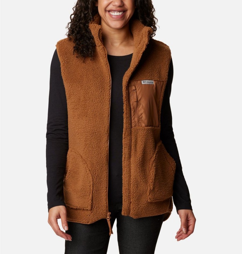 Brown Women's Columbia Holly Hideaway Vest | UYWBD-1547