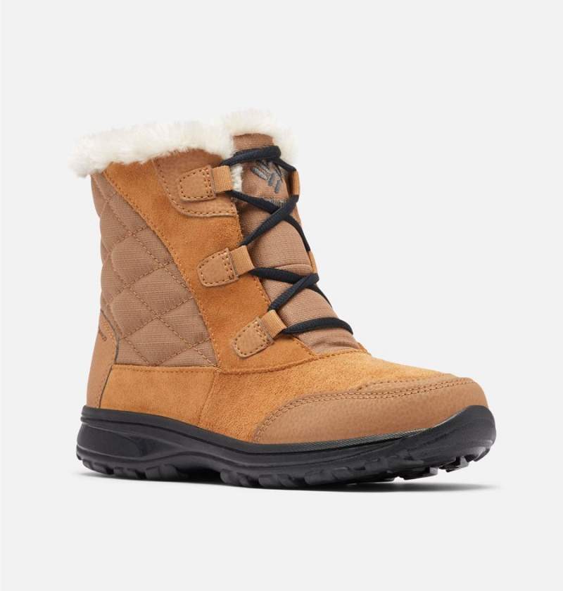 Brown Women's Columbia Ice Maiden Shorty Boots | NGKJX-9580