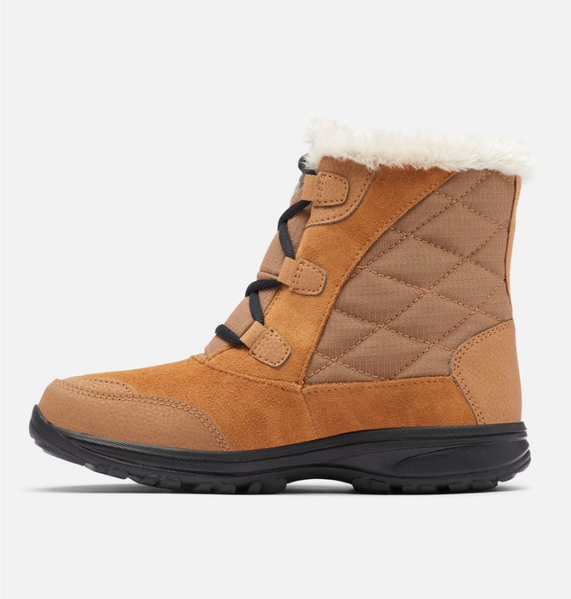 Brown Women's Columbia Ice Maiden Shorty Boots | NGKJX-9580