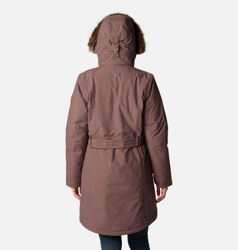 Brown Women's Columbia Icelandite TurboDown Coats | KEFAR-1028