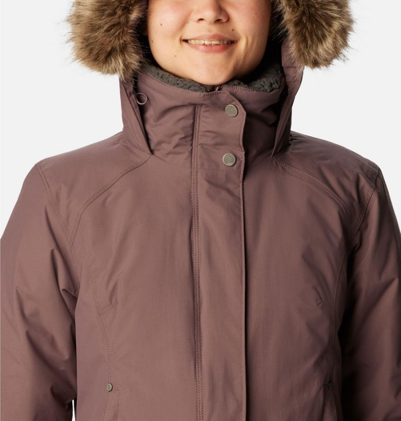 Brown Women's Columbia Icelandite TurboDown Coats | KEFAR-1028