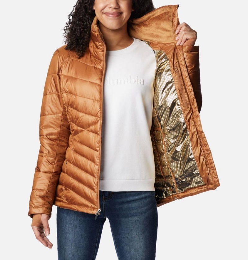 Brown Women's Columbia Joy Peak Insulated Puffer Jacket | MKNYG-7439