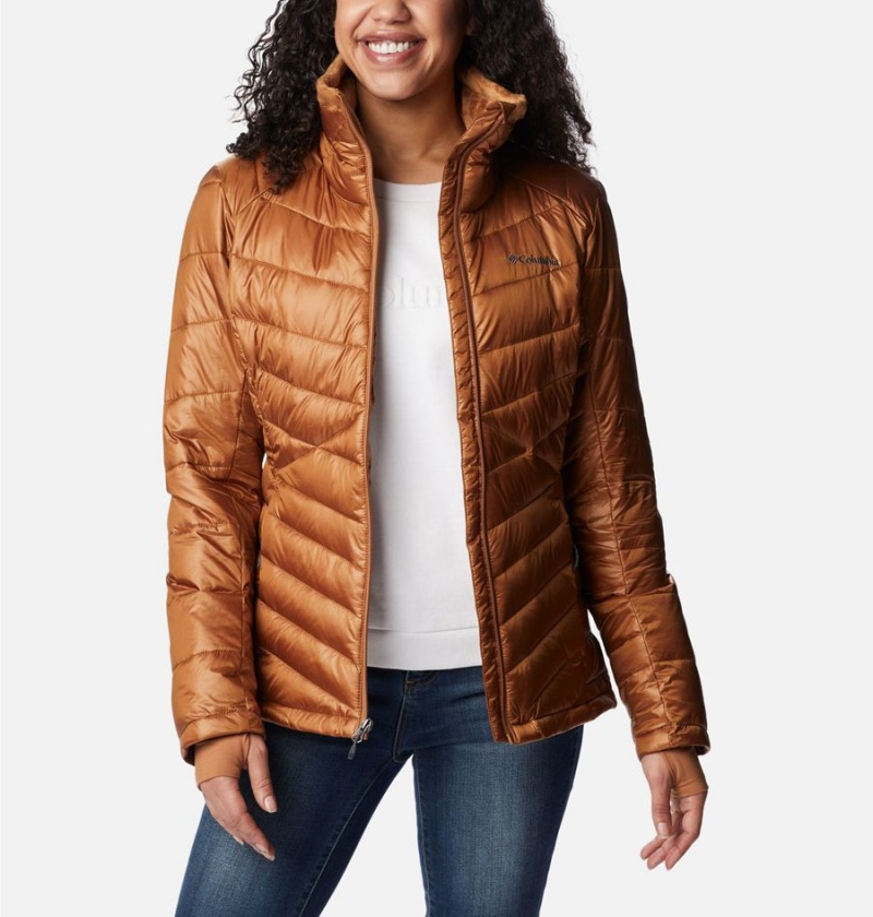 Brown Women's Columbia Joy Peak Insulated Puffer Jacket | MKNYG-7439