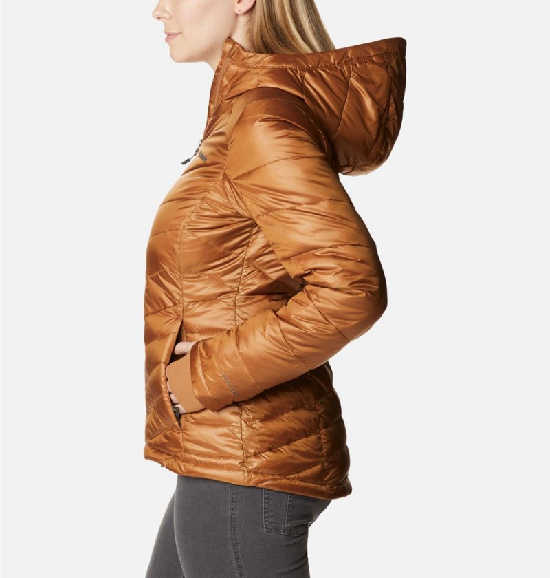 Brown Women's Columbia Joy Peak Insulated Hooded Puffer Jacket | GOWDB-1743