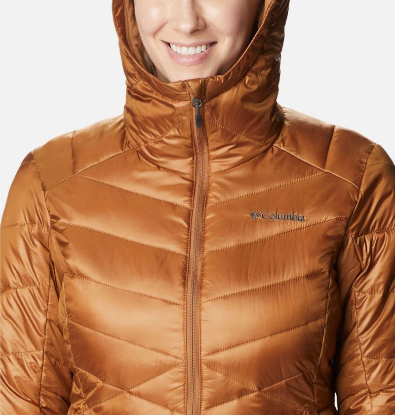 Brown Women's Columbia Joy Peak Insulated Hooded Puffer Jacket | GOWDB-1743