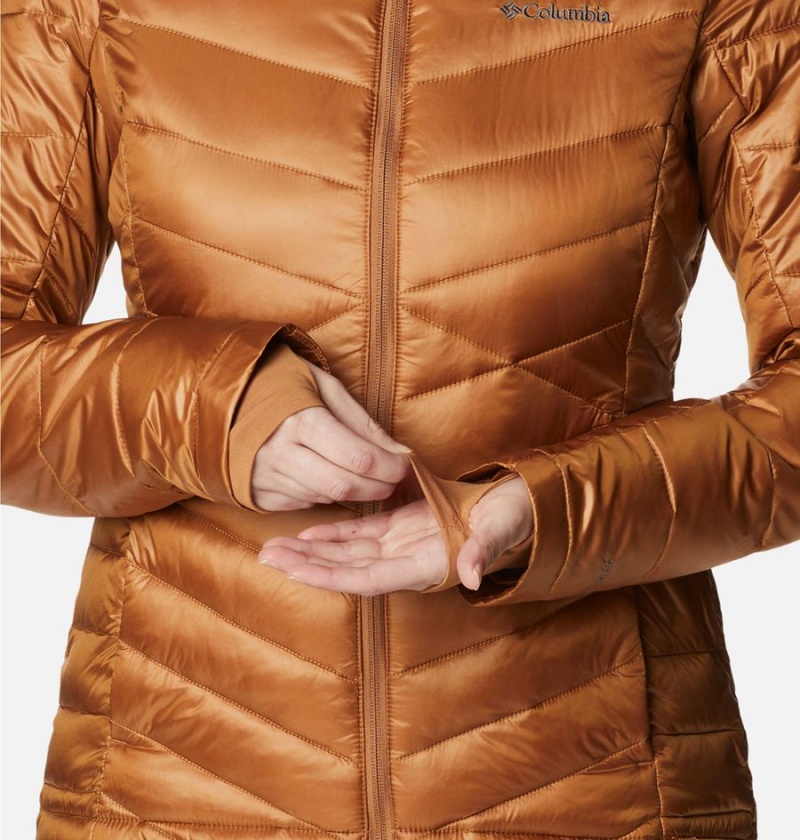 Brown Women's Columbia Joy Peak Insulated Hooded Puffer Jacket | GOWDB-1743