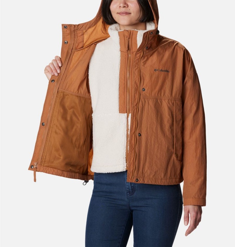 Brown Women's Columbia Laurelwoods II Interchange 3 In 1 Jackets | CHFQV-6043