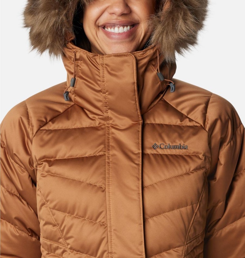 Brown Women's Columbia Lay D III Mid Puffer Jacket | FJIUE-1935