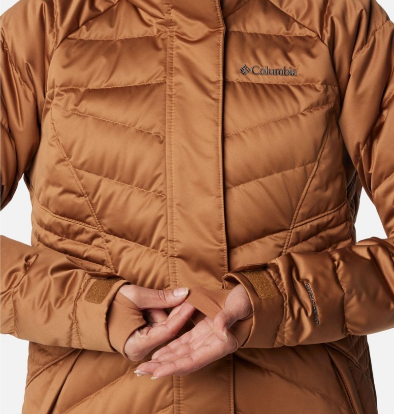 Brown Women's Columbia Lay D III Mid Puffer Jacket | FJIUE-1935