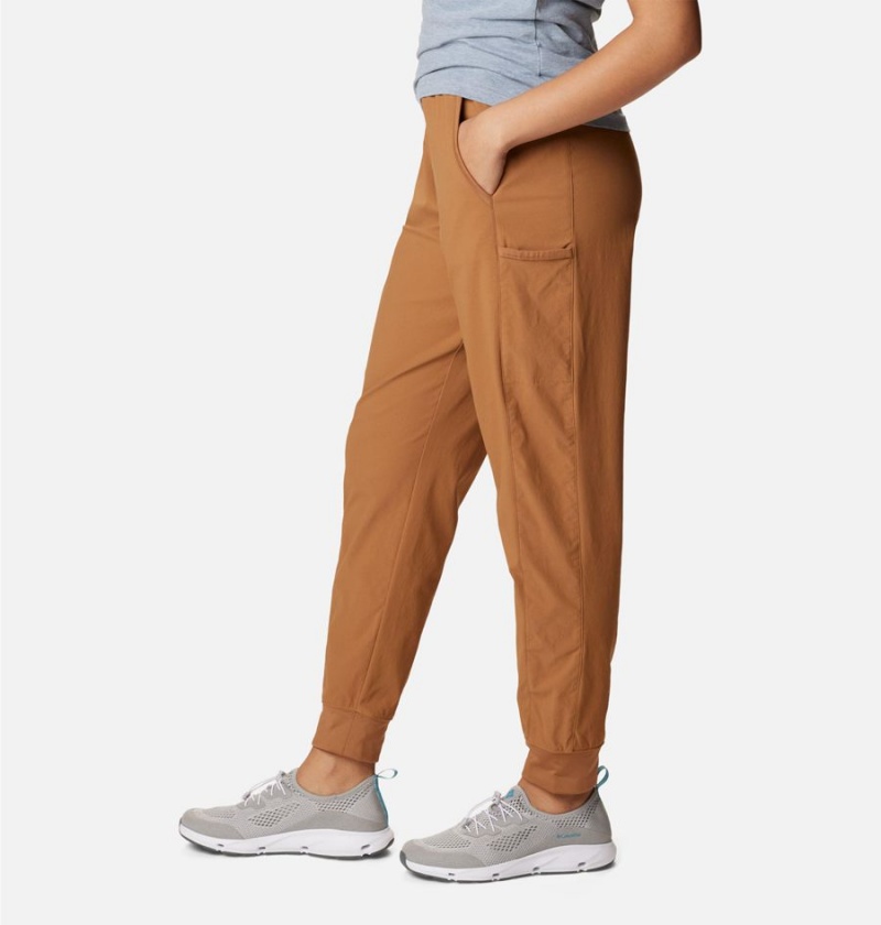 Brown Women's Columbia Leslie Falls Joggers Pants | PYMDQ-3872