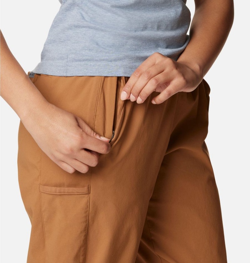 Brown Women's Columbia Leslie Falls Joggers Pants | PYMDQ-3872