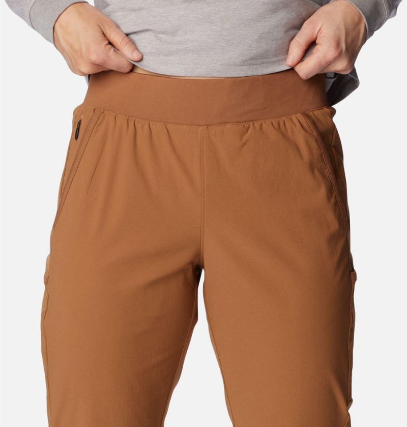 Brown Women's Columbia Leslie Falls Pants | XDSMI-3798