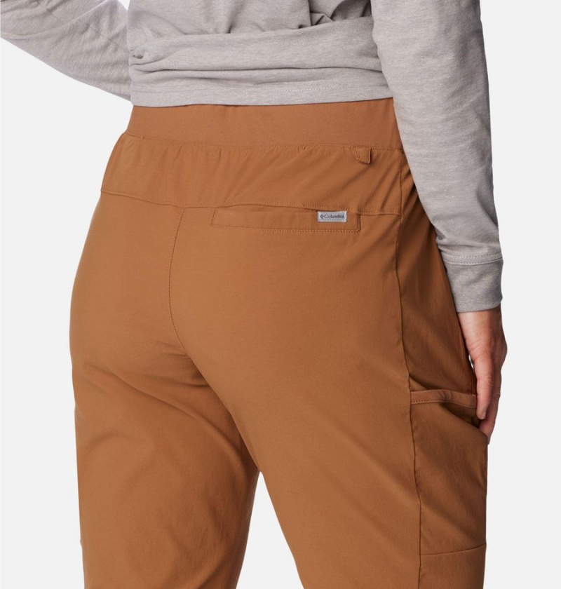 Brown Women's Columbia Leslie Falls Pants | XDSMI-3798