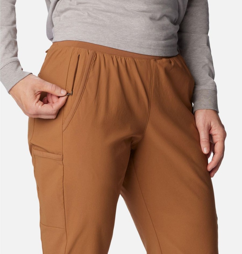 Brown Women's Columbia Leslie Falls Pants | XDSMI-3798