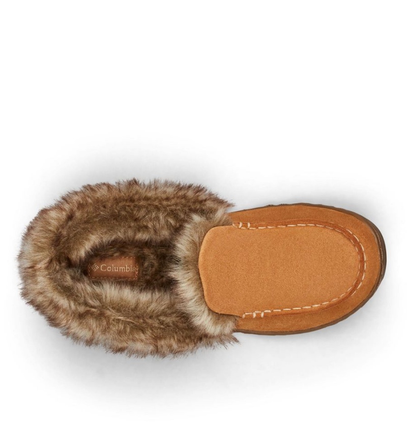 Brown Women's Columbia Minx Omni Heat Slippers | ZUYSF-9178