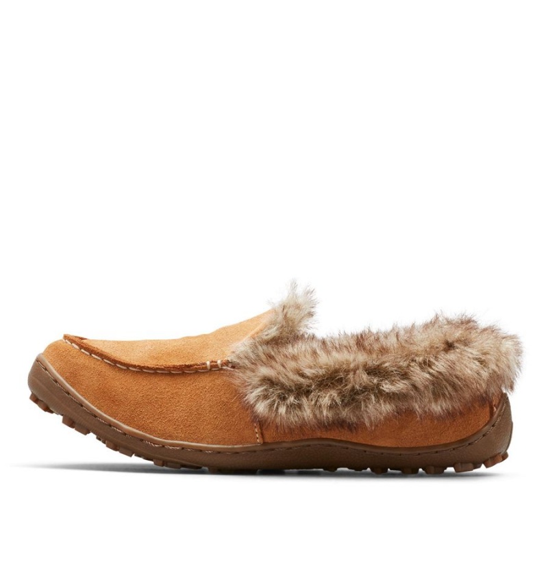 Brown Women's Columbia Minx Omni Heat Slippers | ZUYSF-9178