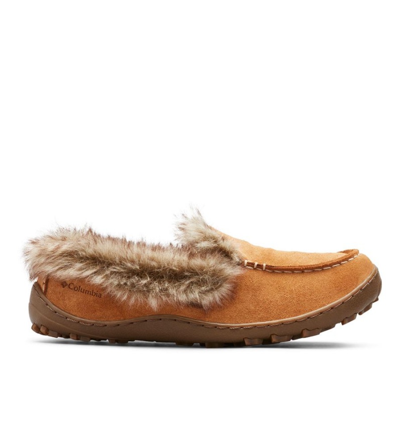 Brown Women\'s Columbia Minx Omni Heat Slippers | ZUYSF-9178