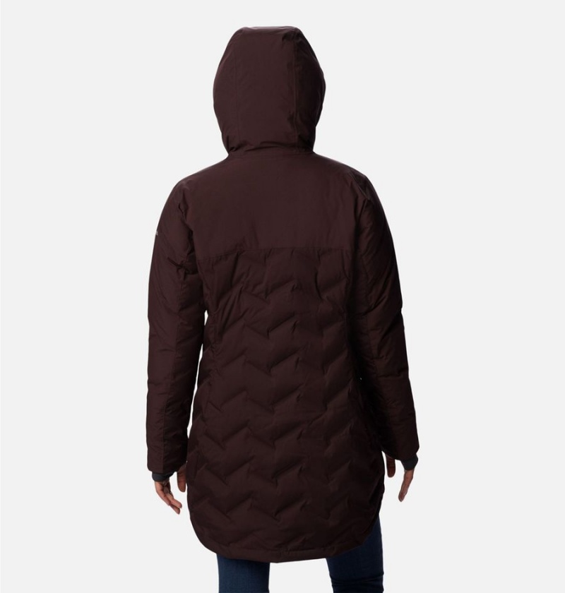 Brown Women's Columbia Mountain Croo II Mid Down Coats | CKVRH-6189