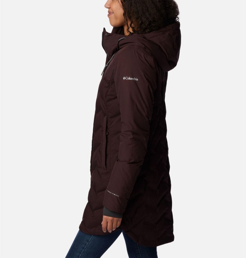 Brown Women's Columbia Mountain Croo II Mid Down Coats | CKVRH-6189