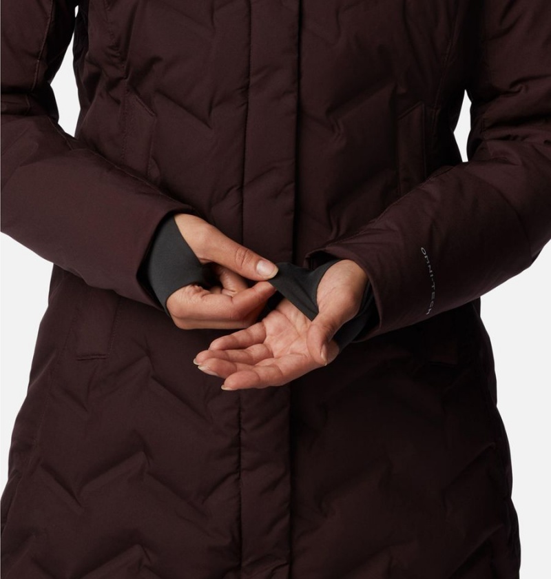 Brown Women's Columbia Mountain Croo II Mid Down Coats | CKVRH-6189