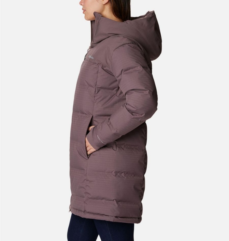 Brown Women's Columbia Opal Hill Mid Puffer Jacket | OUVGP-3854