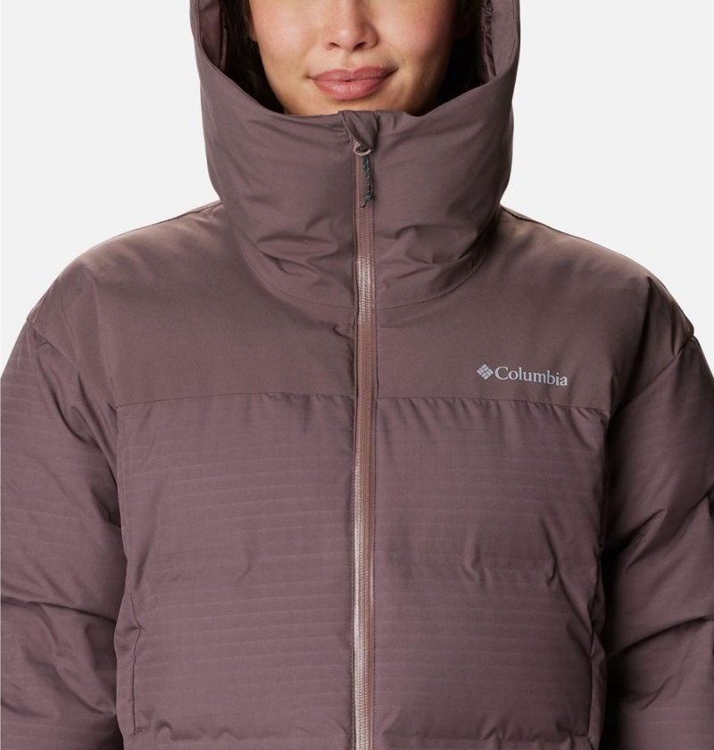 Brown Women's Columbia Opal Hill Mid Puffer Jacket | OUVGP-3854