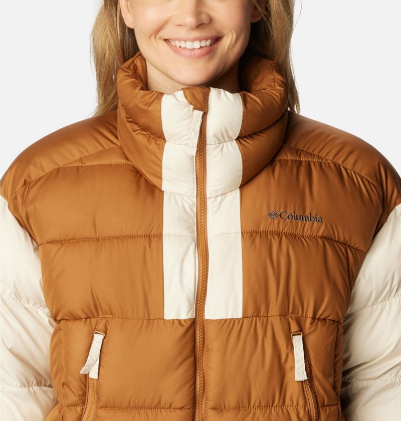 Brown Women's Columbia Pike Lake II Cropped Puffer Jacket | PWFEK-1328