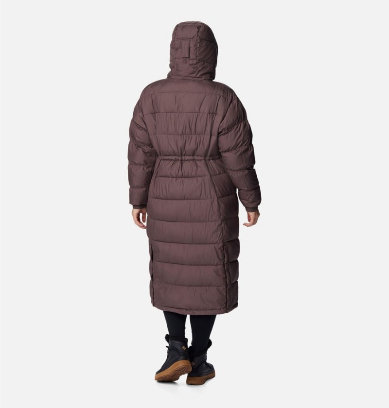 Brown Women's Columbia Pike Lake II Long Puffer Jacket | FZMKX-4870