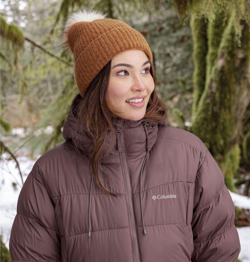 Brown Women's Columbia Pike Lake II Long Puffer Jacket | FZMKX-4870