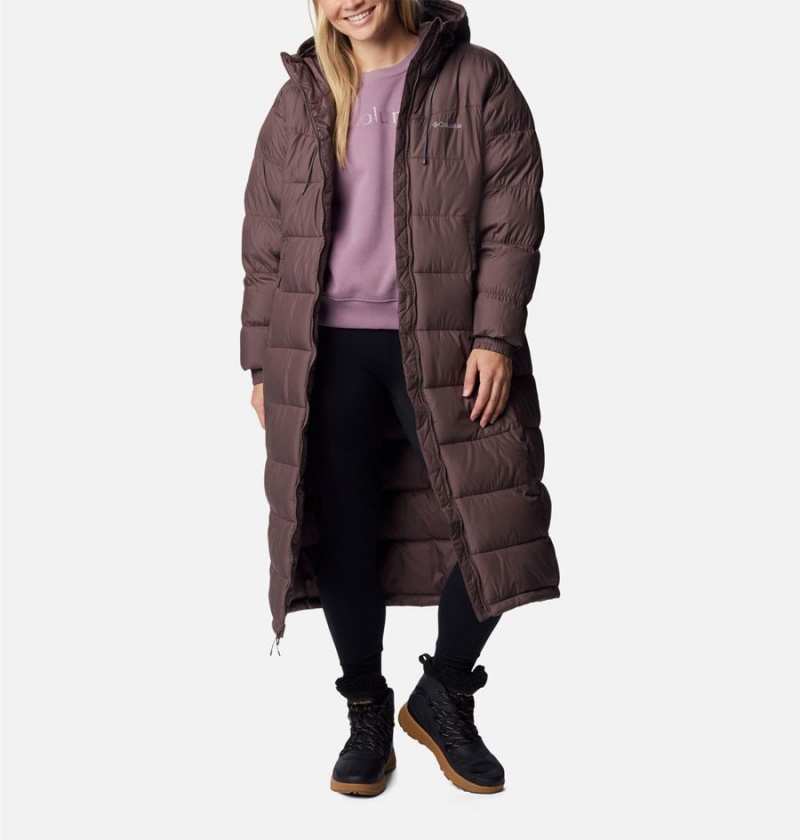 Brown Women's Columbia Pike Lake II Long Puffer Jacket | FZMKX-4870