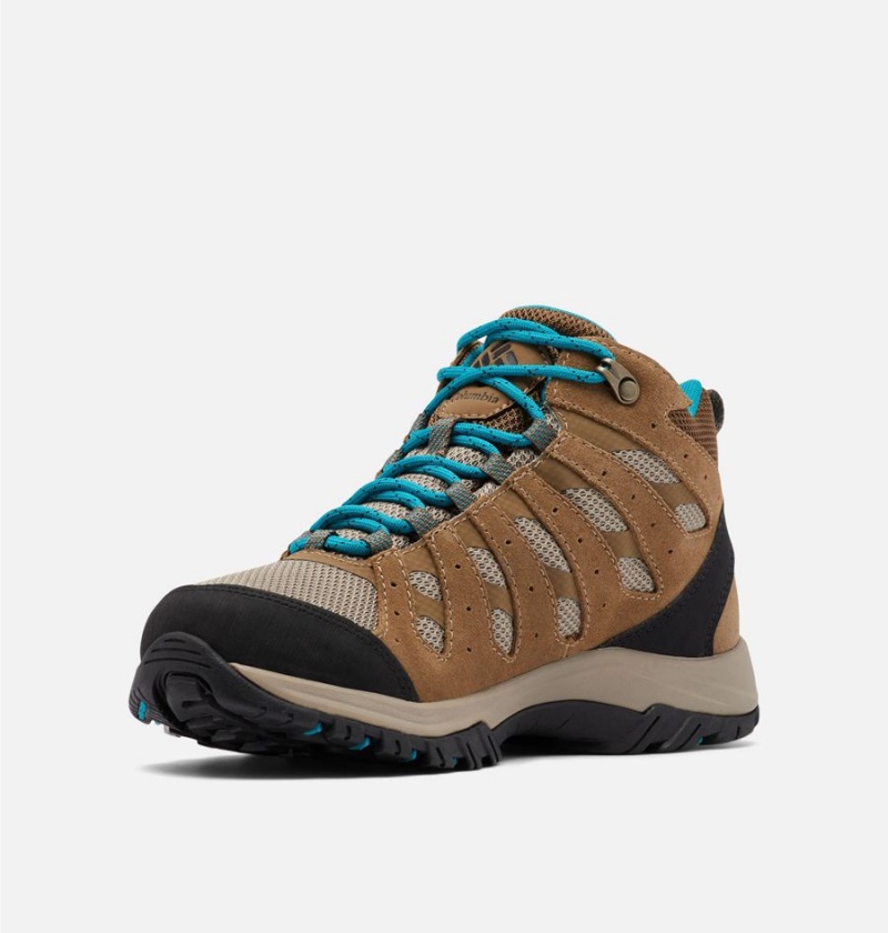 Brown Women's Columbia Redmond III Mid Waterproof Hiking Shoes | JEVXD-8531