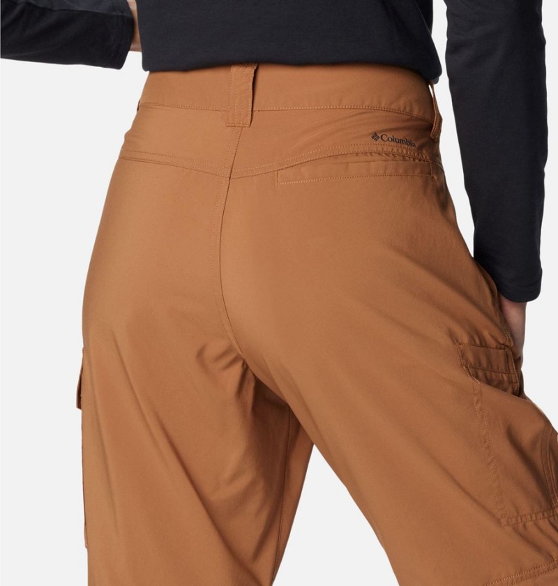 Brown Women's Columbia Silver Ridge Utility Convertible Pants | NSKCF-8705