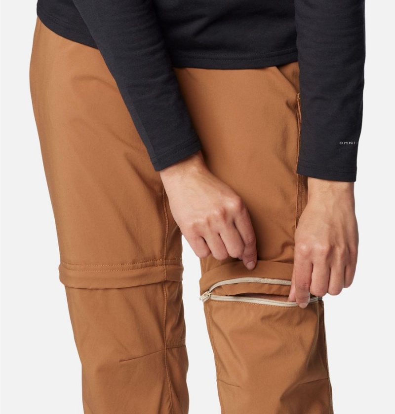 Brown Women's Columbia Silver Ridge Utility Convertible Pants | NSKCF-8705