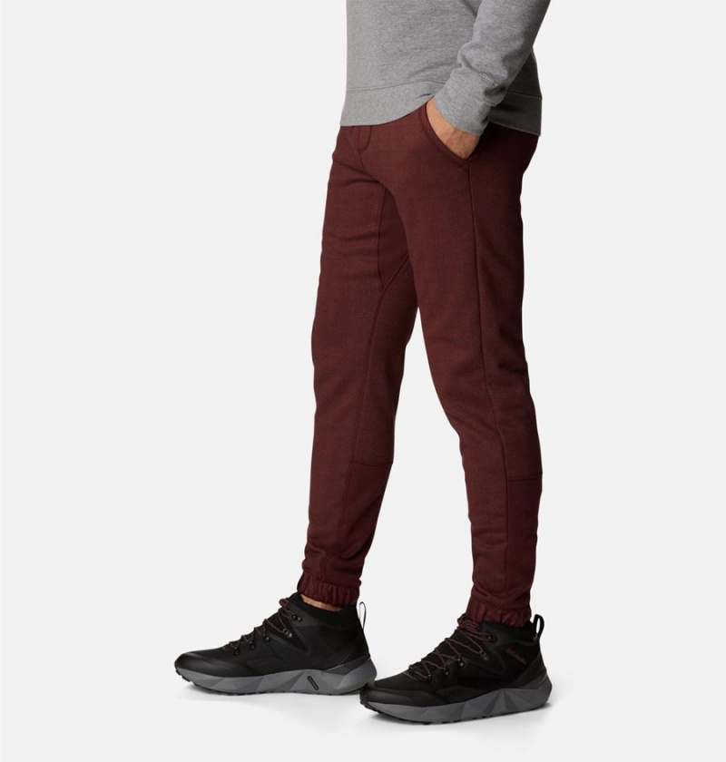 Burgundy Men's Columbia Lodge III Joggers Pants | VDUWM-5417