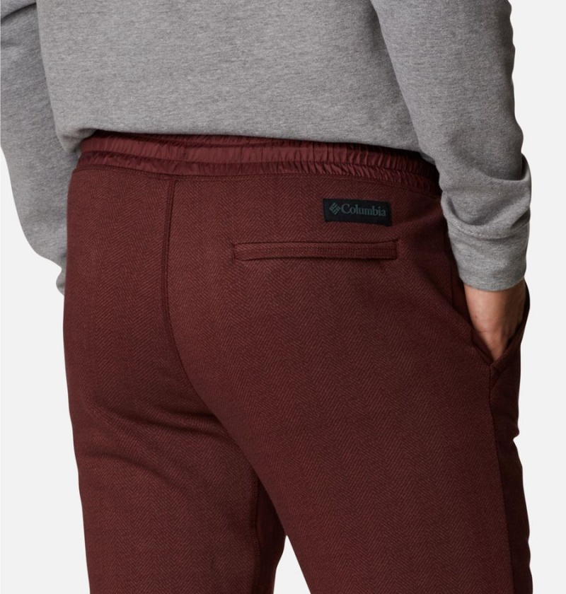 Burgundy Men's Columbia Lodge III Joggers Pants | VDUWM-5417