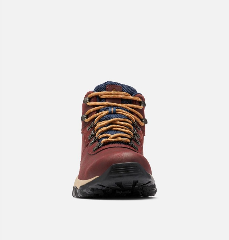 Burgundy Men's Columbia Newton Ridge Plus II Waterproof Boot Hiking Shoes | VUTWC-4376