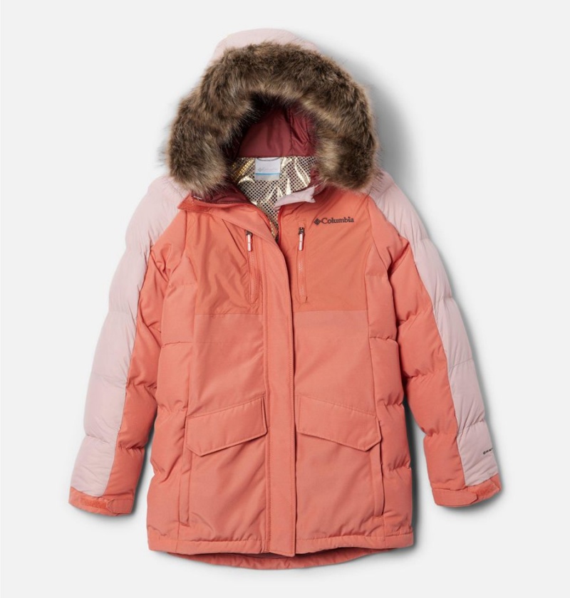 Coral Kids\' Columbia Marquam Peak Fusion II Parka Jacket | ADVXF-1287