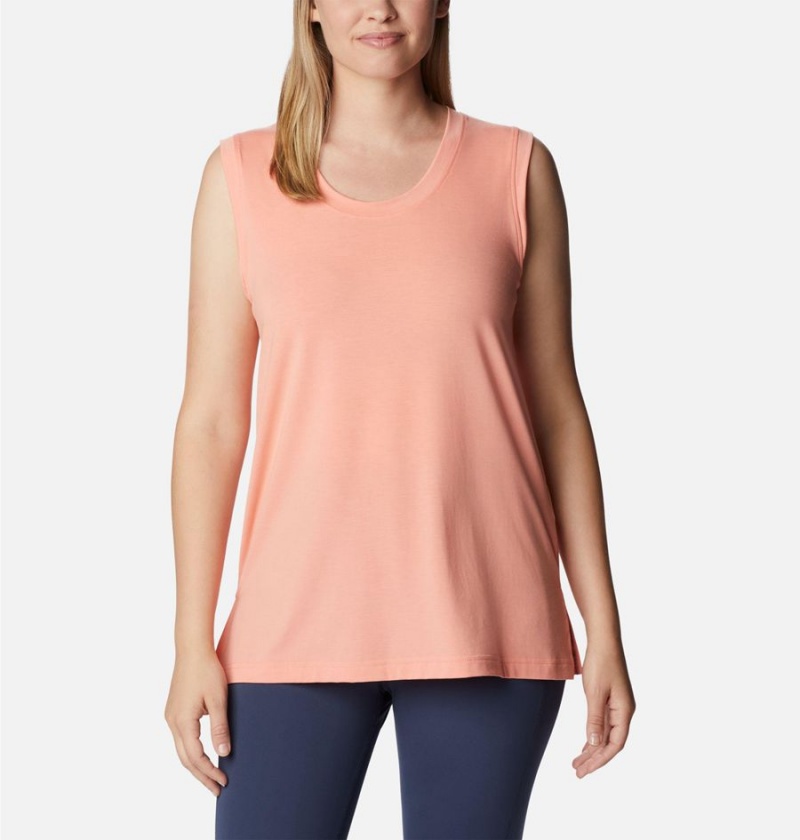 Coral Women\'s Columbia Boundless Beauty Tank Top | OAUBQ-0639