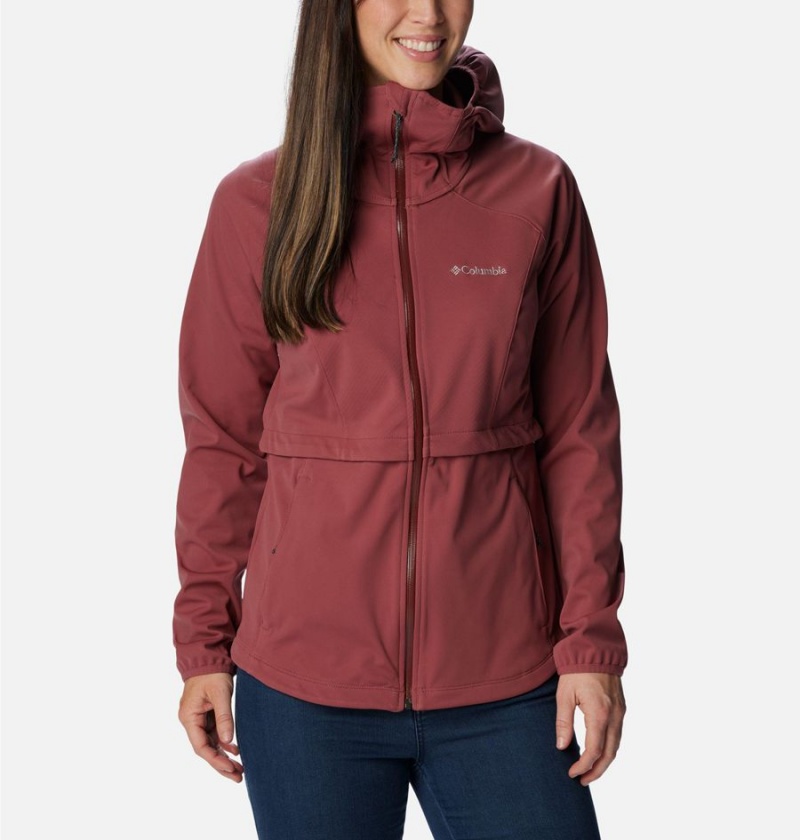 Coral Women\'s Columbia Canyon Meadows Softshell Jackets | VEQML-8306