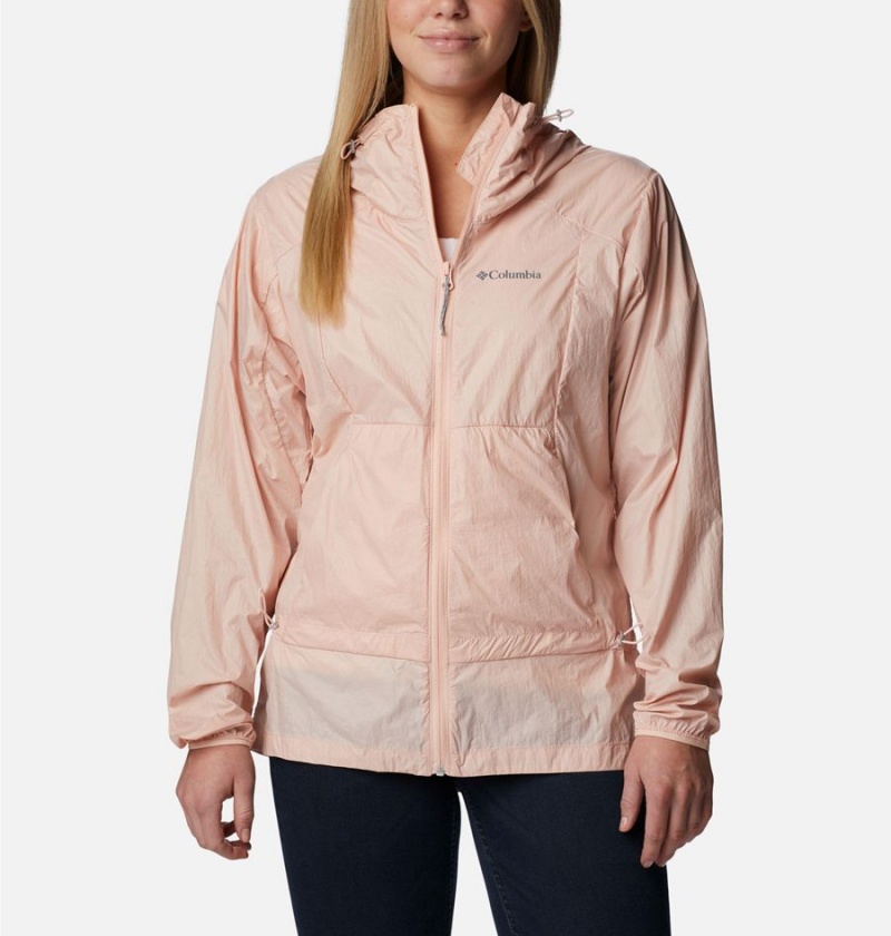 Coral Women\'s Columbia Loop Trail Windbreaker | DGEBU-7819