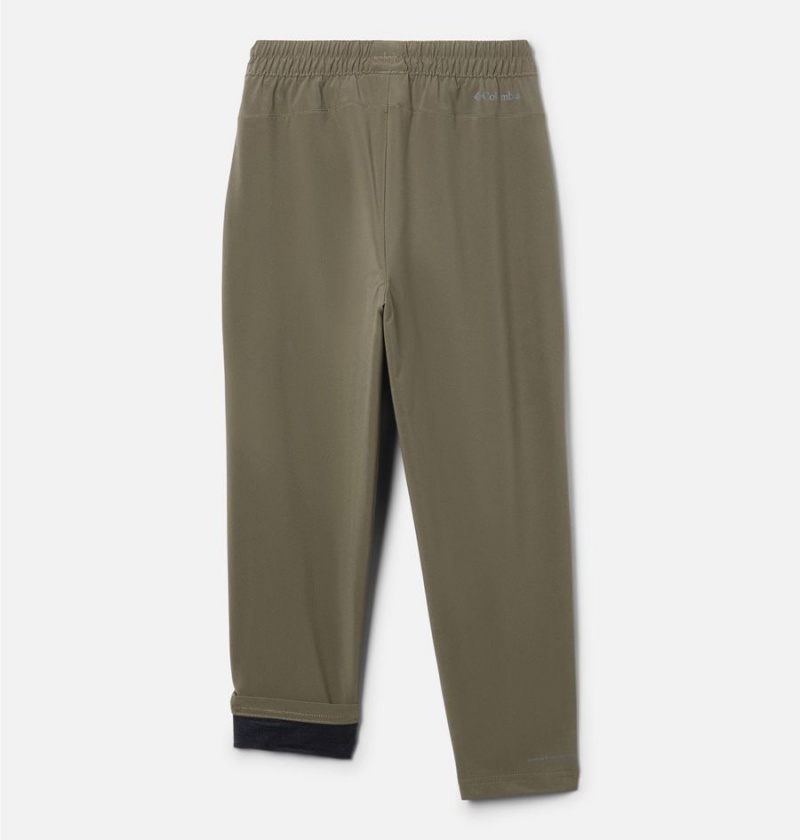 Green Kids' Columbia Hike Lined Joggers Pants | UKXLE-9243