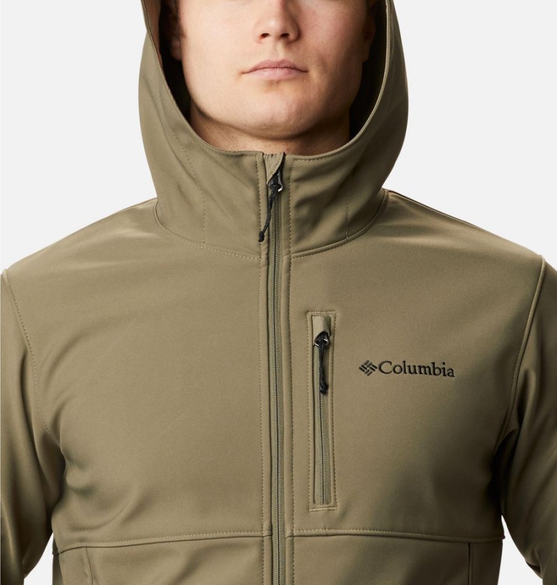 Green Men's Columbia Ascender Hooded Softshell Jackets | TAGSH-9157