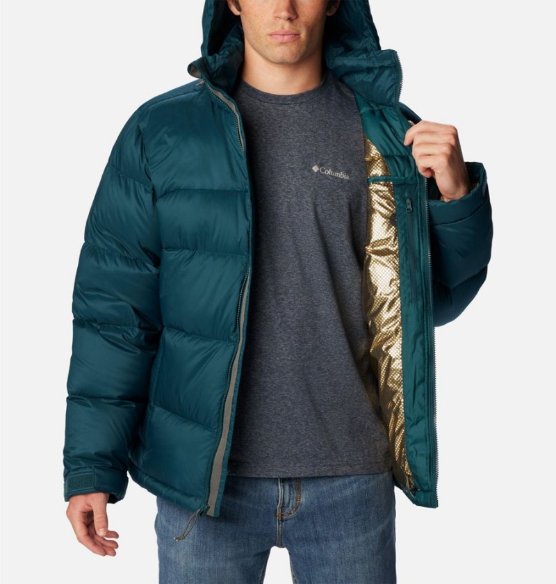 Green Men's Columbia Bulo Point II Omni Heat Infinity Insulated Puffer Jacket | WVDZC-8952